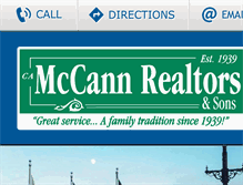 Tablet Screenshot of mccannrealtors.com